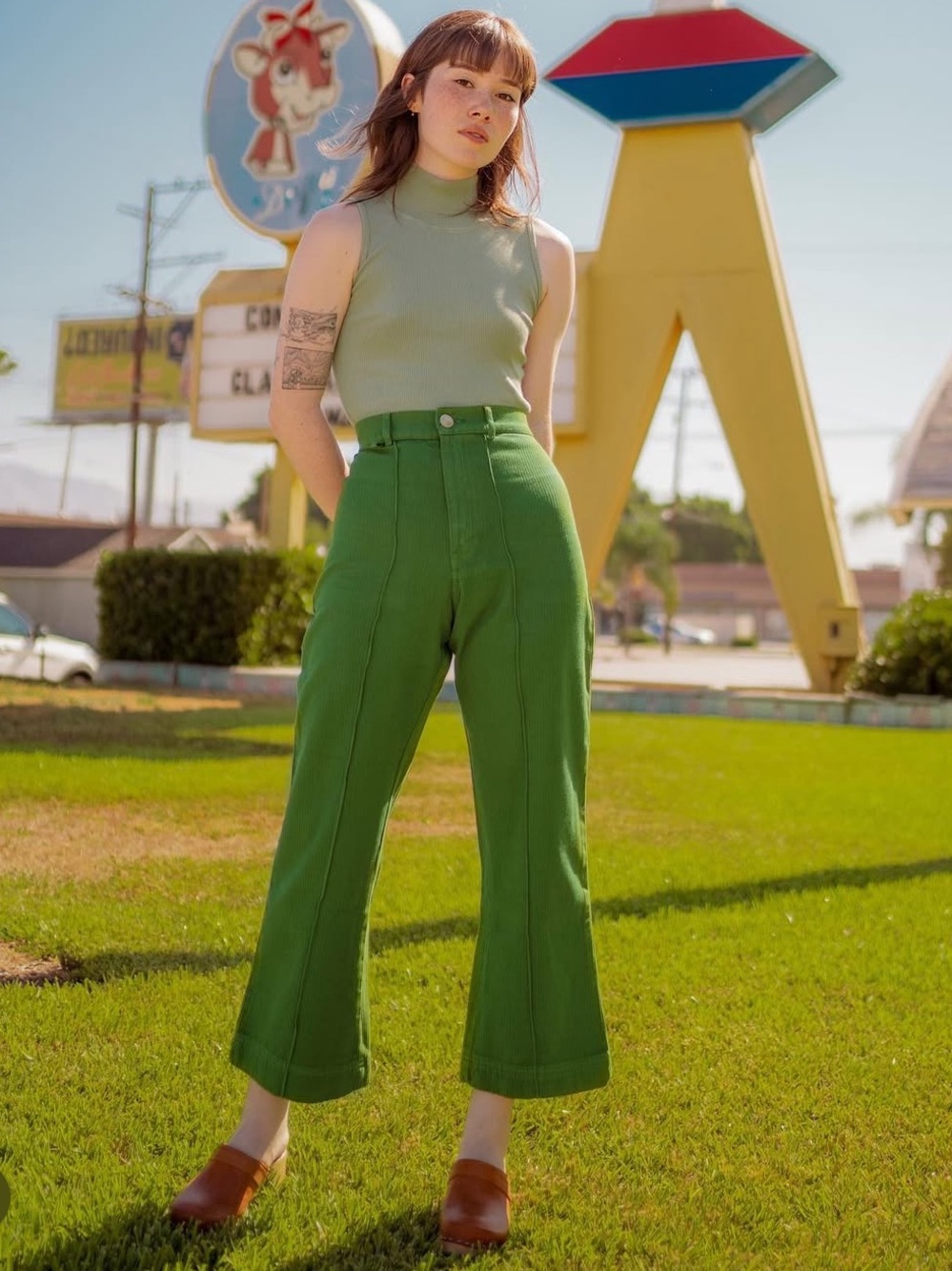 Big Bud Press | Western Pants in Green Large